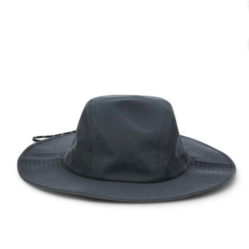 Ozark Trail Mens Outdoor SunHat Charcoal Gray Adjustable Vent Chin Strap NWT S/M